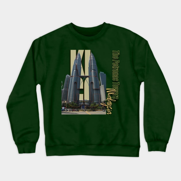 KLCC Malaysia Crewneck Sweatshirt by TeeText